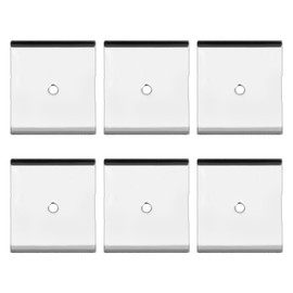 Gosknor 6pcs Metal Adhesive Strips for Magnetic Under Cabinet Lights, Metal Stickers for Magnets Under Cabinet Lights Magnetic Sticky Metal Adhesive Plate for Magnetic LED Lights