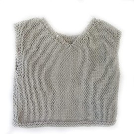 KSS Assorted Handmade Unisex Baby Sweater/Vest 12-24 Months Pick Style (Grey plain)