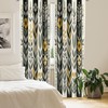 Ambesonne Nature Boho Window Curtains Pack of 2, Urban Jungle