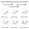 Easy Fan Lashes 0.12 D Curl, Crislashes Volume Lash Extensions,