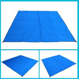 EZONEDEAL 59" X 56" Beach Blanket Waterproof Sandproof Adults Picnic Mat for Travel Festival Garden Camping Hiking Picnic Blanket | Portable Outdoor Blanket Camping Moisture Proof Beach Mat (Blue)