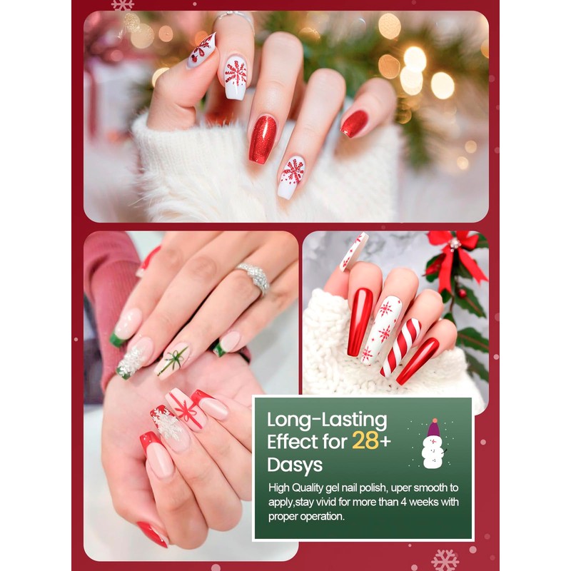 JIASHENG Gel Nail Polish Kit with UV Light, 60 Colors