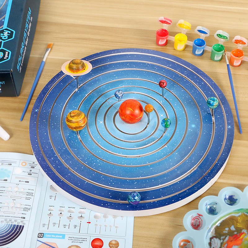 Build and Paint Solar System Interactive Educational DIY Assembling Painting