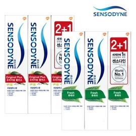 Sensodyne Toothpaste 100g x 3 Packs Fresh Original Sensitive Teeth Cavities / 센소다인 치약 100g x3개 후레쉬 오리지날 시린이충치