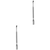 Healeved 2pcs Stainless Steel Double-ended Cuticle Pusher for Nail Care