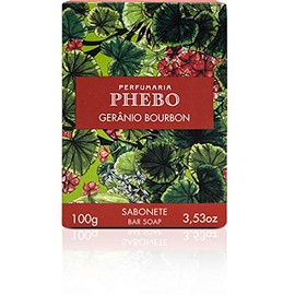 Phebo - Linha Origens - Sabonete em Barra Geranio Bourbon (6 x 100 Gr) Origins Collection - Geranium Bourbon Bar Soap (6 x Net 3.53 Oz)