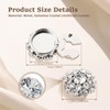 6 Pcs Rhinestone Button Cover Decorative Button Cover Clip Easy