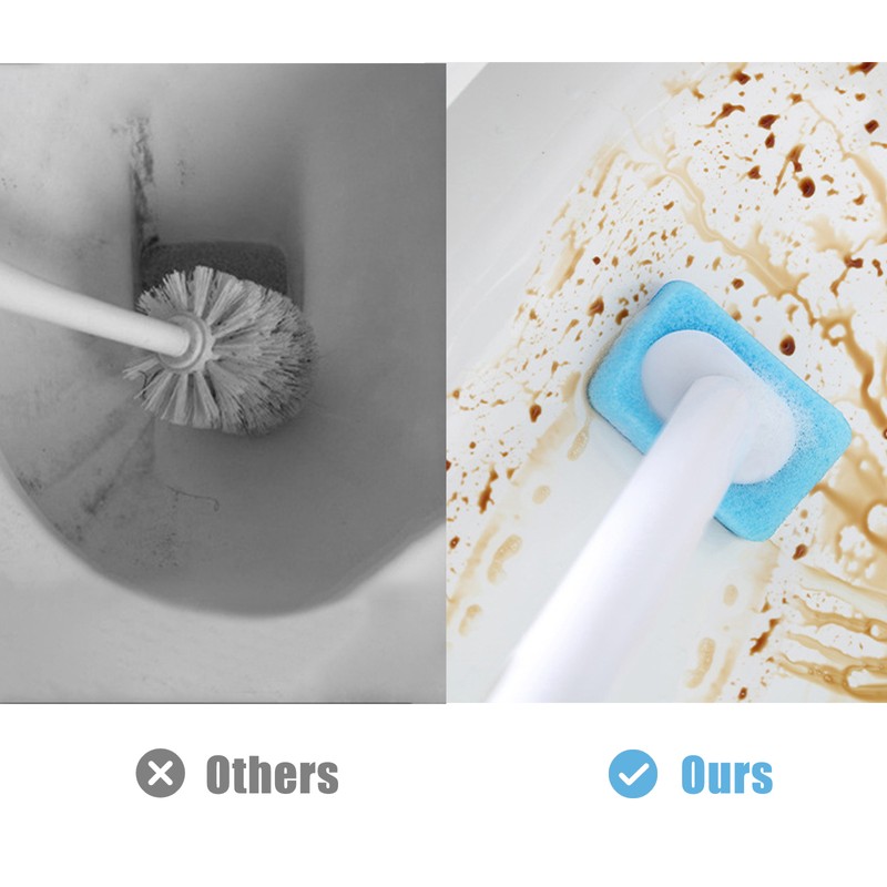 Disposable Toilet Cleaning Brush with 7PCS Refills for Toilet Bowl
