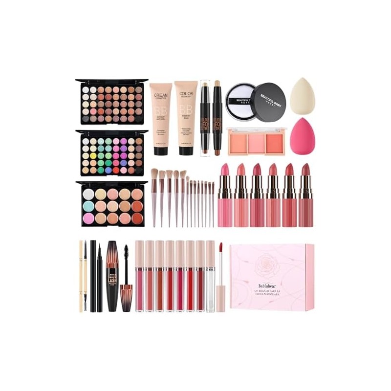 Kit de Maquillaje Profesional Completo para Mujer Principiante – Set