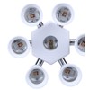 FINELED 7 in 1 E27 E26 Socket Adapter Splitter ,E26
