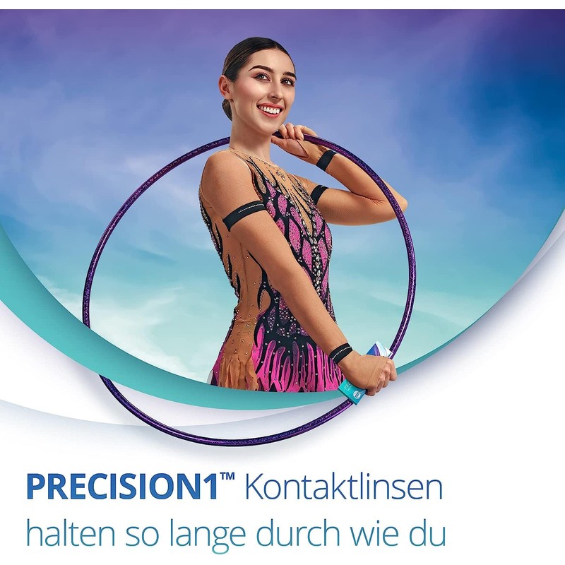 PRECISION1 Daily Lenses, Soft, Pack of 90, BC 8.3 mm,