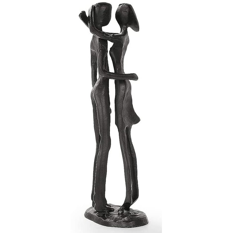 Quay Traders Affectionate Couple Art Iron Sculpture (Couple Embrace) Passionate