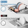 iSPECLE Small Sink Dish Drying Rack with Cup Holder, Expandable