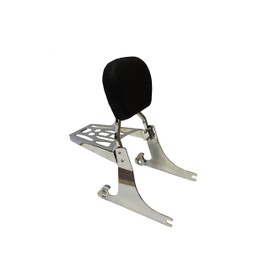 Contoured - Sissy Bar Backrest Luggage Rack for '06+ Harley Davidson Dyna FXD Models (Wide Glide, Low Rider, Super Glide, Street Bob, Fat Bob)