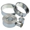 KitchenCraft Round Pastry Cutters with Storage Tin, Metal, Set of