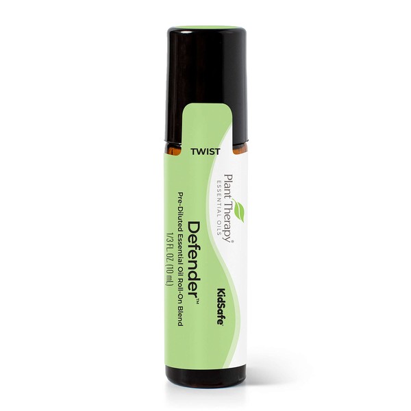 Plant Therapy Defender Blend 10 mL (1/3 oz) 100% Pure Pre-Diluted Roll-On Blend of Uplifting and Immune Supporting Essential Oils