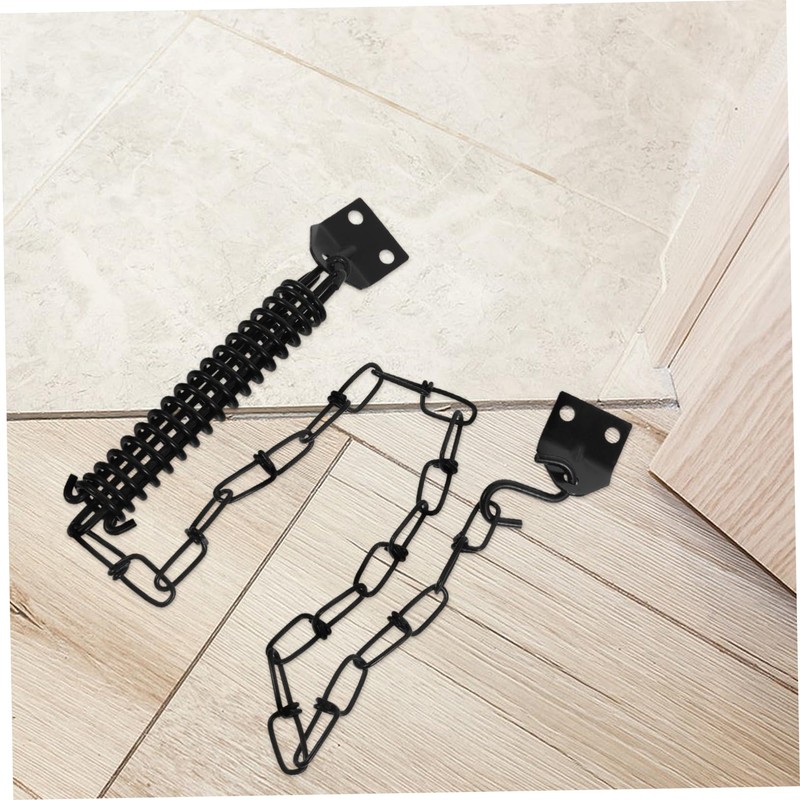 Gadpiparty 2set Heavy Duty Chain Lock Safety Spring Screen Closer