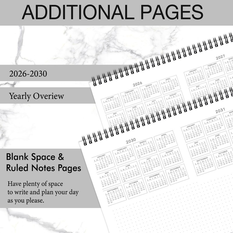 2026-2030 Monthly Planner - 5 Year Planner/Calendar 2026-2030, Jan 2026