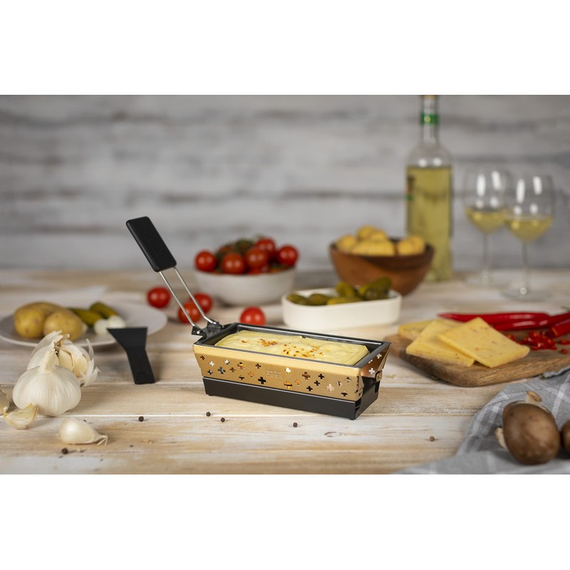 Kuhn Rikon Mini Raclette Set, Gold, Steel, Small
