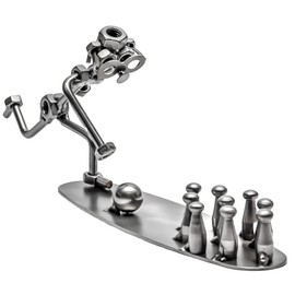 STEEMO Screw Man Bowling Bowling Gift Metal Art Decoration 31 x 6 x 12 cm