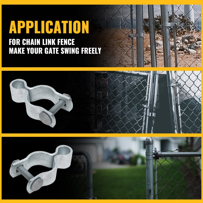 VIVIDA 1-3/8" Chain Link Female Gate Hinge, Metal Gate Hinge