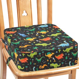 Booster Seat Chairs, Child for the Table - Children Non-Slip Easy to Take Height Increase Strong Support Seat Cushion Chair Cover Easy to Clean Removable Booster Seat Chair