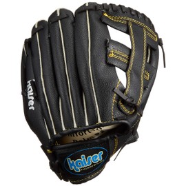 Kaiser KW-313 Dragonfly Gloves, 10 Inches, Black, Baseball, Catchball, Practice, Elementary School, Elderly, Soft, Leisure, Family Sports