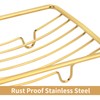 Snailhouse Soap Dishes, 2 Pack Self Draining Rustproof Stainless Steel
