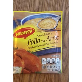 MAGGI 6 PACK CHICKEN FLAVORED RICE SOUP /SOPA MAGGI SABOR POLLO CON ARROZ