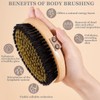 VERYOND Copper Dry Brushing Body Brush with Ion Charged Bristles