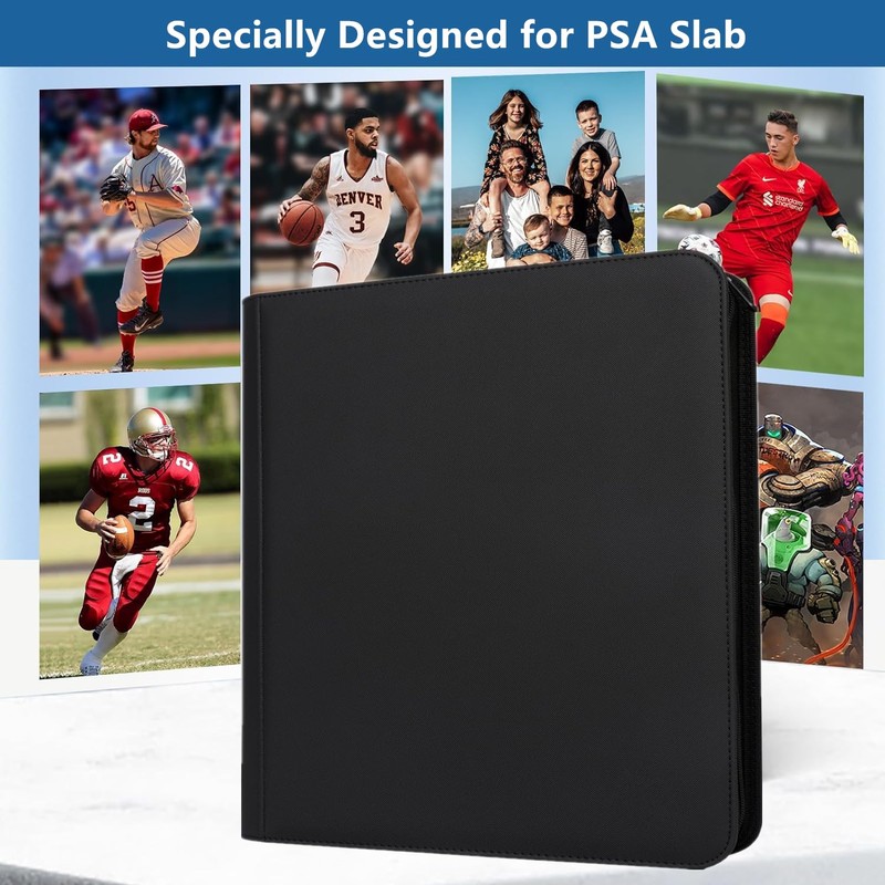 60 Pockets Graded Card Binder, Toploading PSA Slab Holder Album,