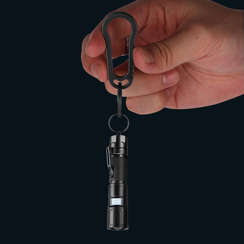 Tibitdeer Keychain, Pure Titanium, Lightweight, Carabiner, Stylish, Outdoor, Men's, Women's,