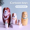 Cute Dog Matryoshka Dolls, Exquisite Craft, Unique Polished Smooth Corners,