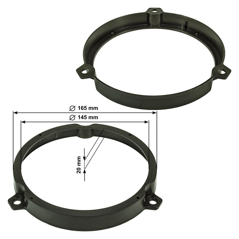tomzz Audio 2825-003 Speaker Rings Adapter Brackets Compatible with Kia
