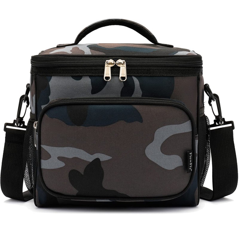 FlowFly Insulated Reusable Lunch Bag Adult Large Lunch Box for