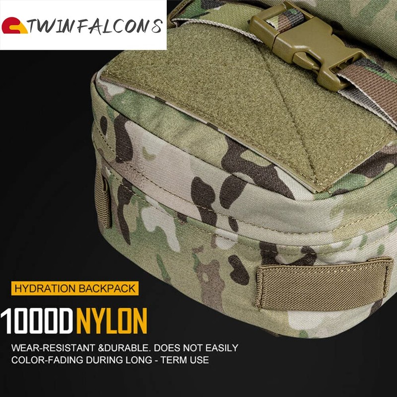 Water Bag, Tactical Pouch, Hydration Pack, Military 500D Nylon, Molle