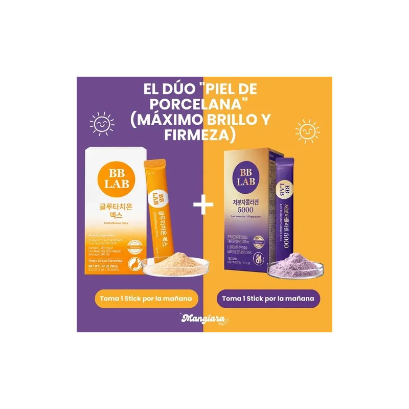 Glutatión BB LAB Glutathione Max en Polvo, con Colágeno Marino