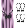 Magnetic Curtain Tiebacks, Decorative Curtain Clips Rope Holdbacks Convenient No