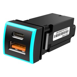 MAXWIN K-USB01-T3B Toyota Car USB Port Toyota Harrier 80 Series Yaris Cross Rise RAV4 Prado 150 Series Noah Voxy 90 Series Type-C Fast Charging