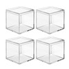 Clear Acrylic Plastic Square Cube, 4-piece Acrylic Clear Box, Sturdy