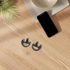 KOMBIUDA 1 Pair Interphone Reusable Rubber Earpieces for Coil Tube