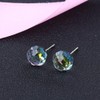 Mecresh 925 Sterling Silver Earrings, American Chain, Stud Earrings, Simple,
