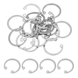 PATIKIL 20 Pcs 24mm ID Internal Retaining Rings E-Clip Snap Ring 304 Stainless Steel