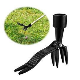 Vordpe Stand Up Weed Puller, Hand Weed Puller Tool for Garden, Stand Up Weed Cutter with 4 Claws, Weed Root Remover Tool for Garden/Patio/Backyard