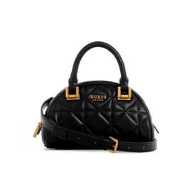 GUESS Women's Mildred Bowler Mini Satchel, Crossbody, Black, One Size
