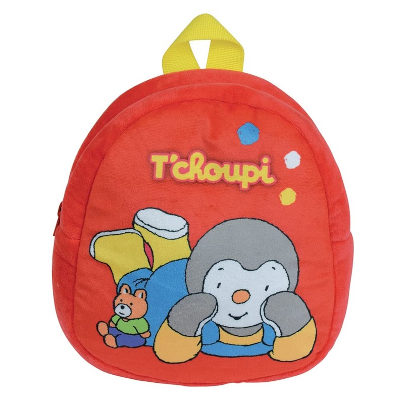 Jemini Unisex's 024207 T'Choupi Children's Backpack +/-23 cm, Multicolored, 28