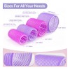 33pcs Hair Rulos Tubos Plástica Para Cabello Autoadheribles