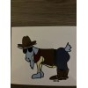 GOAT USA Cowboy Goat Sticker. Single Sticker. Brand New.