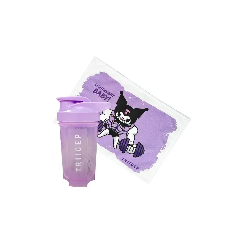 Shaker Kuromi En Kit Toalla Porta Proteina Gymrat
