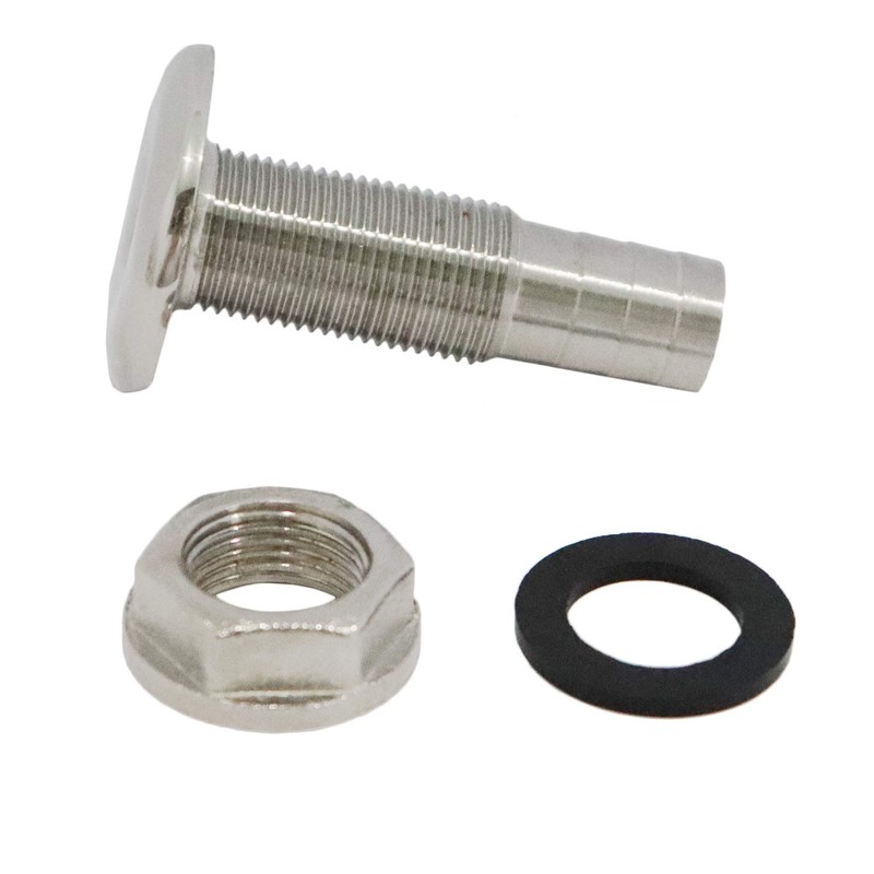 NRC&XRC Marine Grade Stainless Steel Barbed Short Straight 3/8" ID